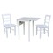 International Concepts Small Dual Drop Leaf Dining Table with 2 Madrid LadderBack Chairs - 3 Piece Dining Set K08-2236D-C2-2 - alternate 4